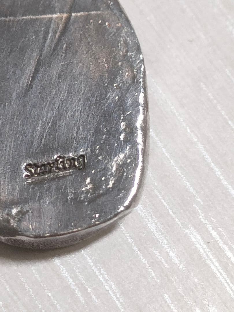 シルバー925製ナバホスタンプオーバルペンダント　22✕19㌢　16.3㌘