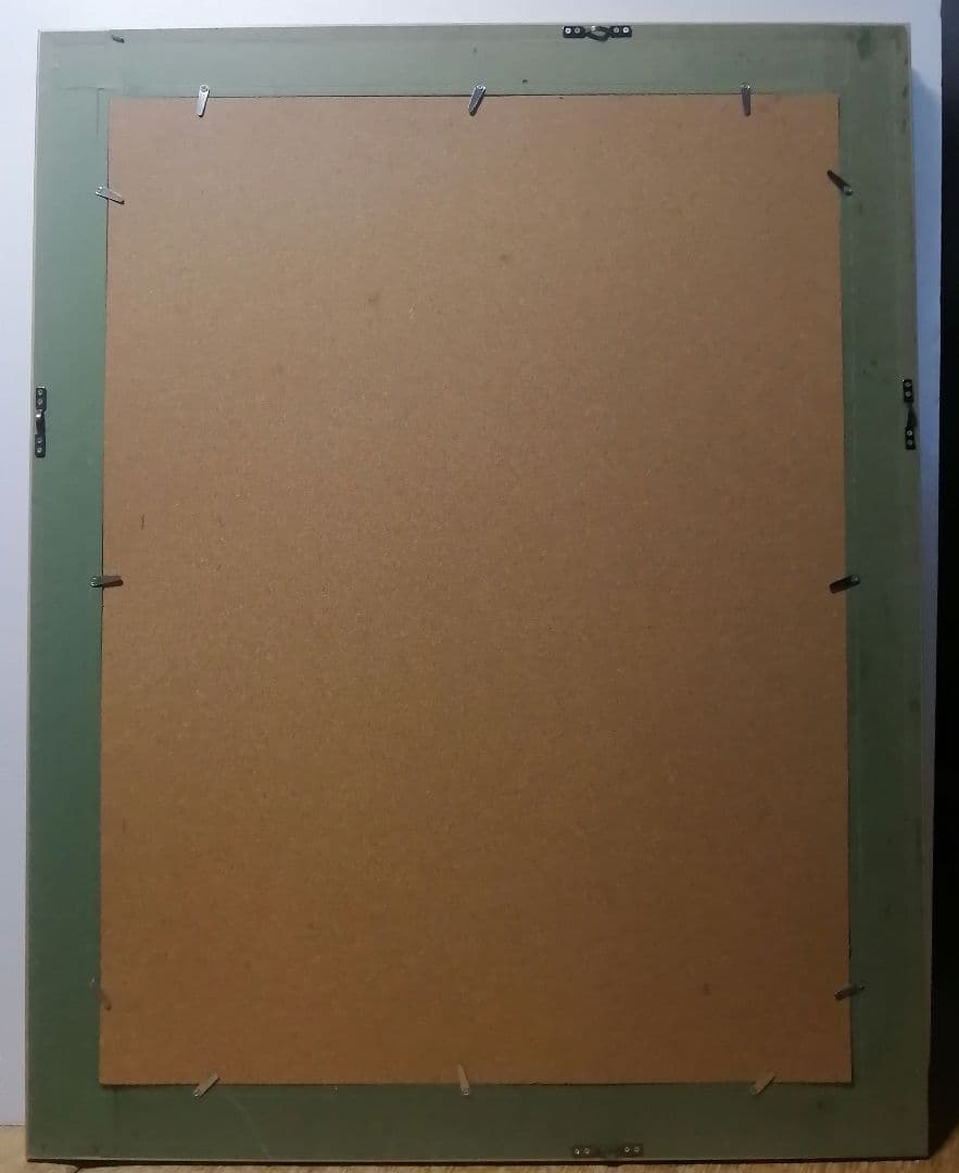 絵画　油彩画　額縁　木製ボード　楼台 油絵の具　画材　原画