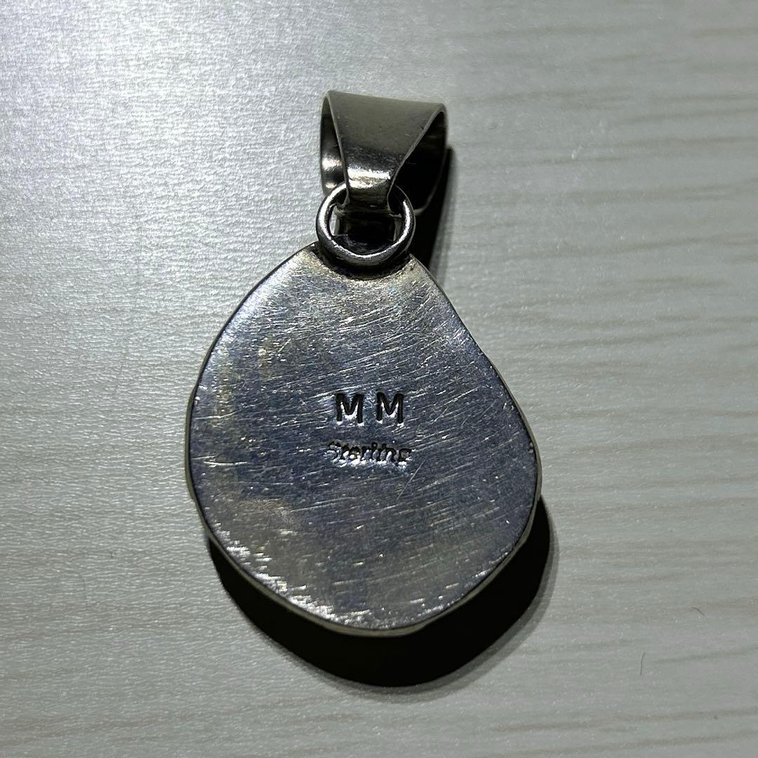 インディアンジュエリーsterling silver ホワイトバッファロー