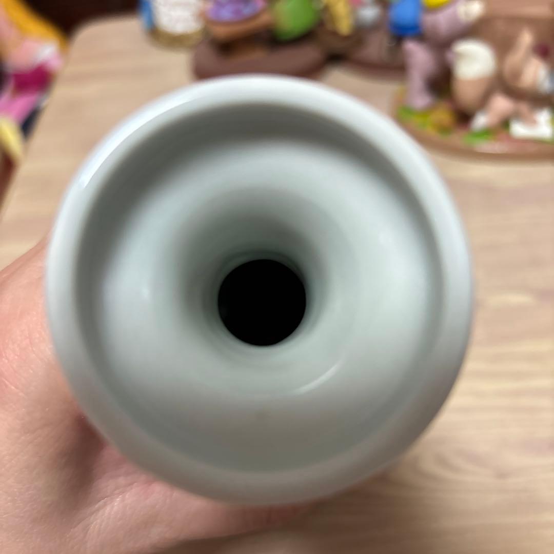 花瓶 柿伝 白磁面取