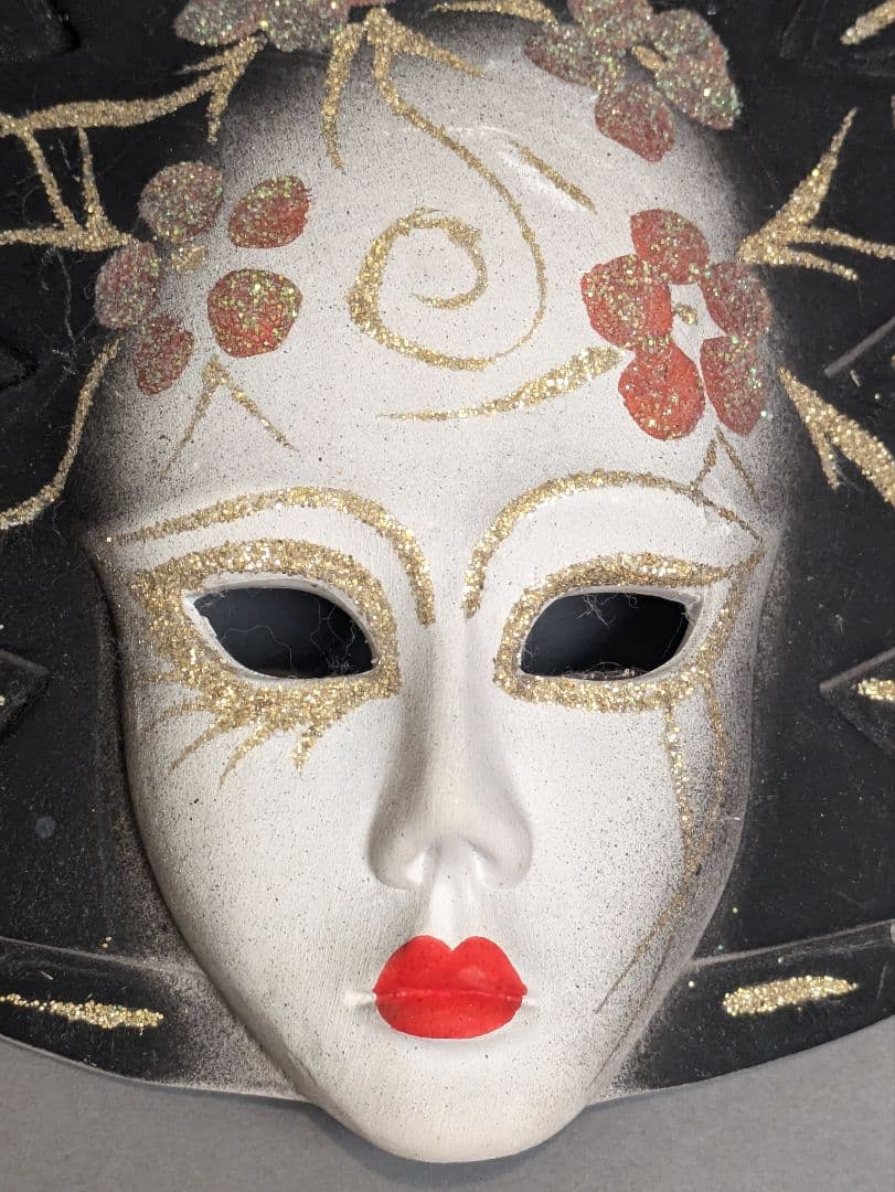 ☆【まとめ】 ベネチアン マスク 4個 陶器 仮面 パーティ 仮装 舞踏会