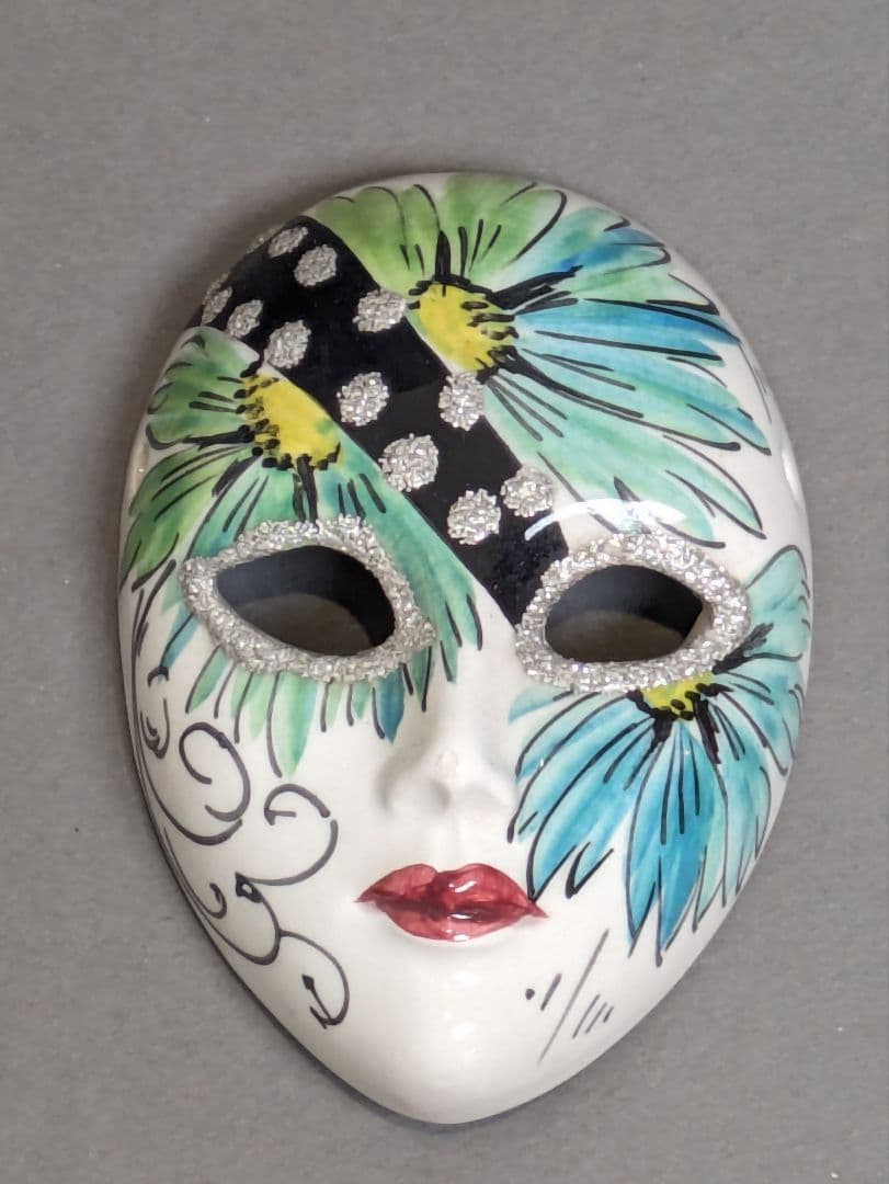 ☆【まとめ】 ベネチアン マスク 4個 陶器 仮面 パーティ 仮装 舞踏会