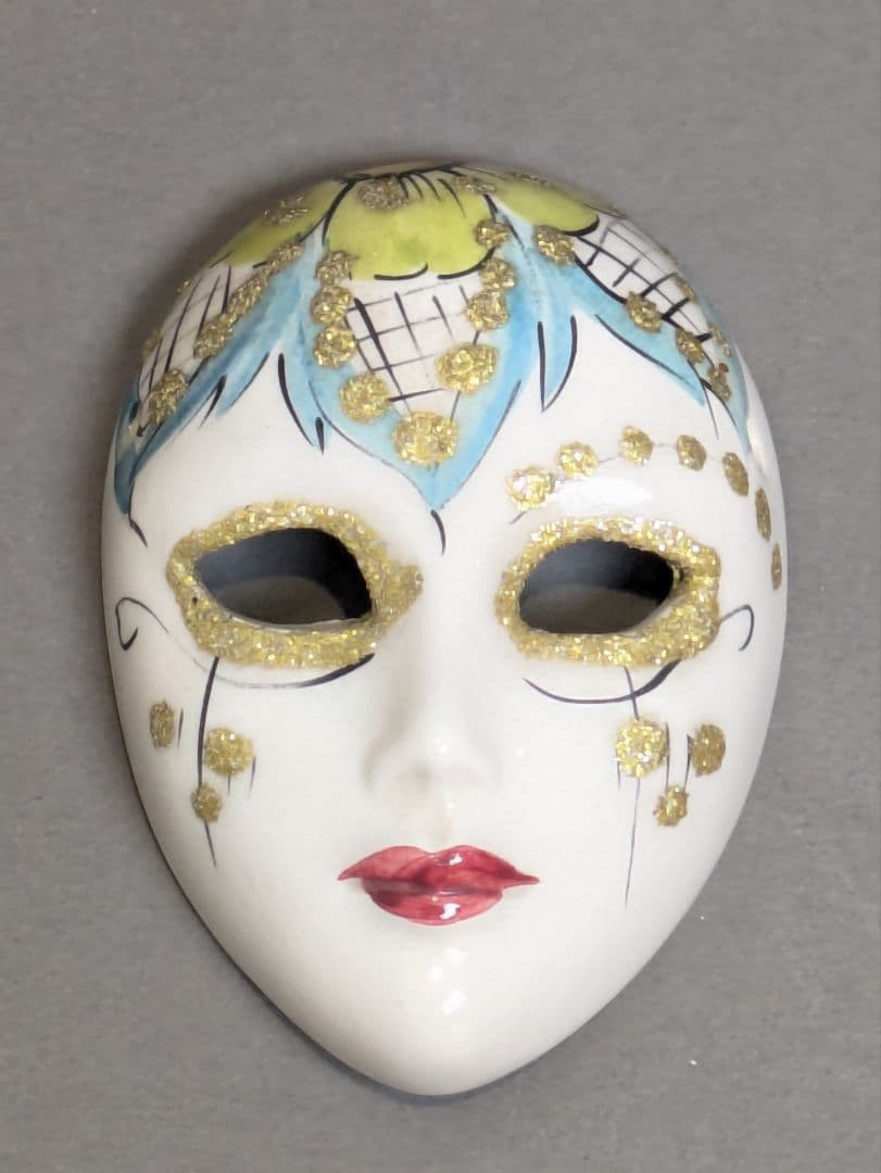 ☆【まとめ】 ベネチアン マスク 4個 陶器 仮面 パーティ 仮装 舞踏会