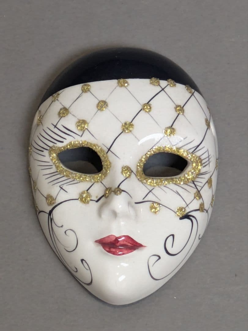 ☆【まとめ】 ベネチアン マスク 4個 陶器 仮面 パーティ 仮装 舞踏会