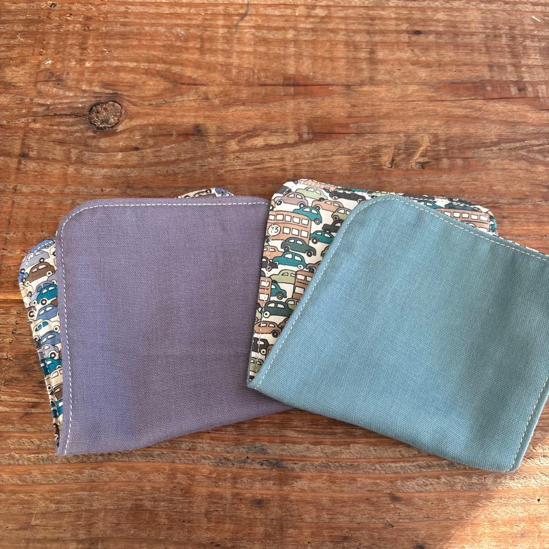 リバティ　ハーフハンカチ②枚セット☆男の子