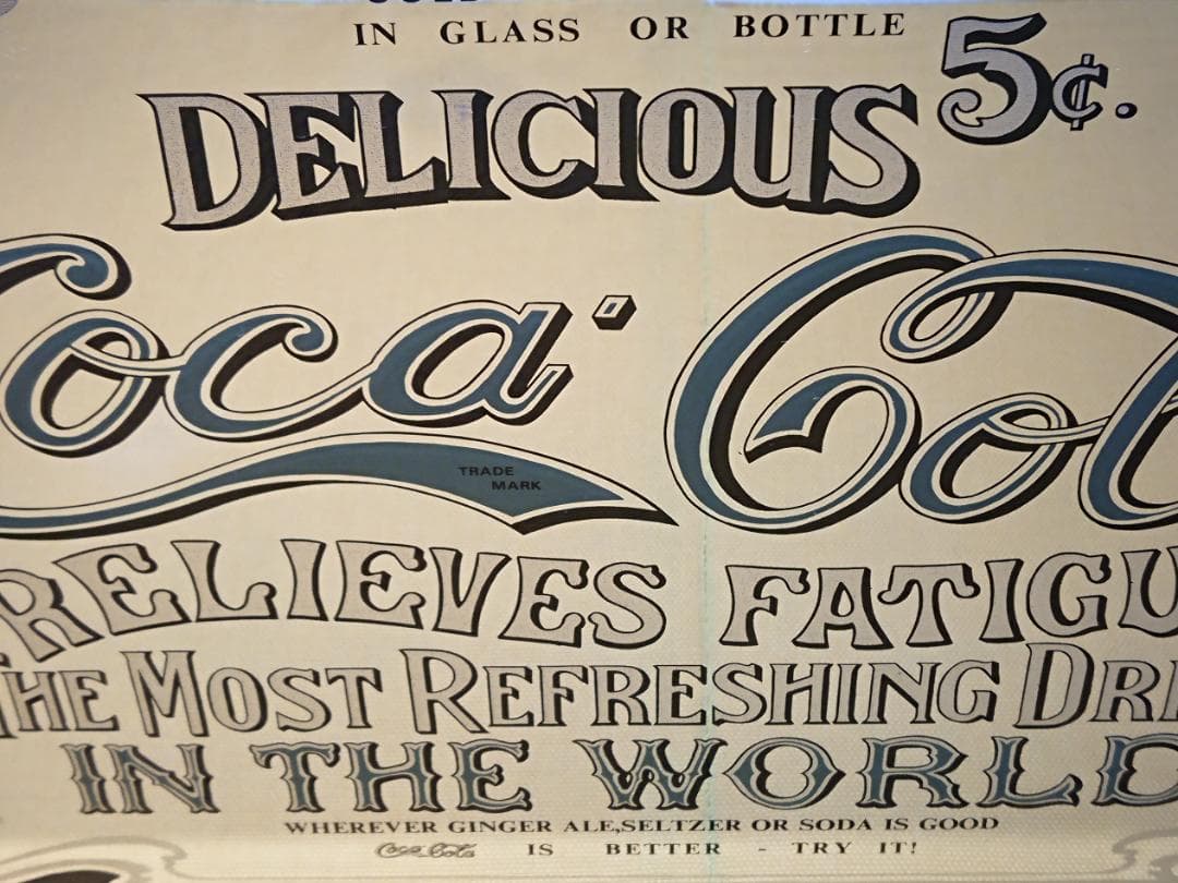 ビンテージ　コカコーラ　パブミラー　置物　インテリア　工芸品　美術品　A2896