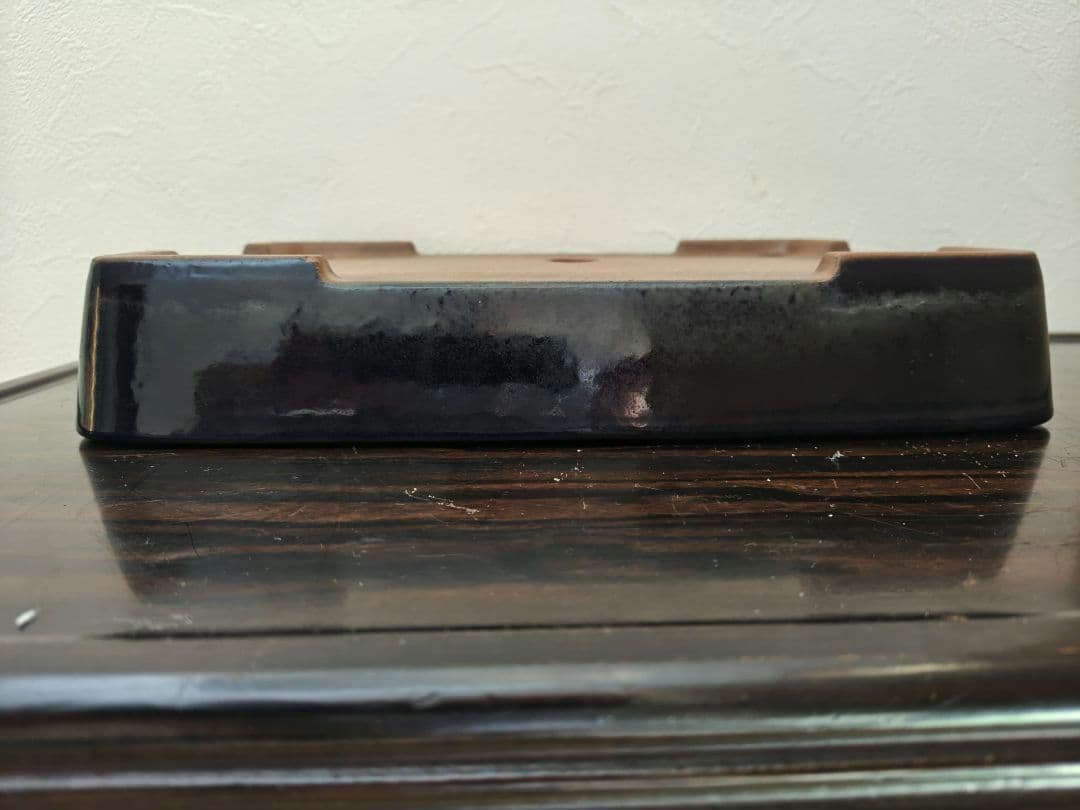 陶器製 盆栽鉢 山房鳳舟　落款あり