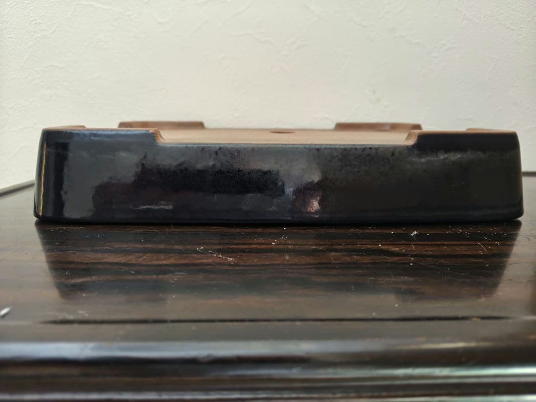 陶器製 盆栽鉢 山房鳳舟　落款あり