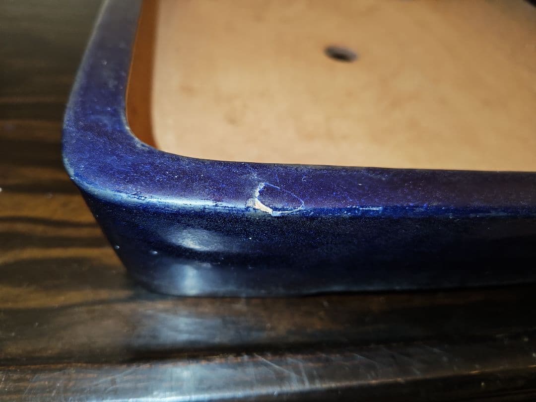 陶器製 盆栽鉢 山房鳳舟　落款あり