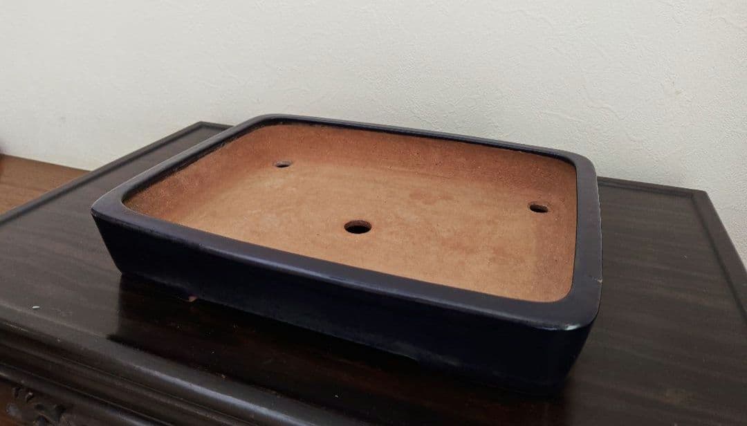 陶器製 盆栽鉢 山房鳳舟　落款あり