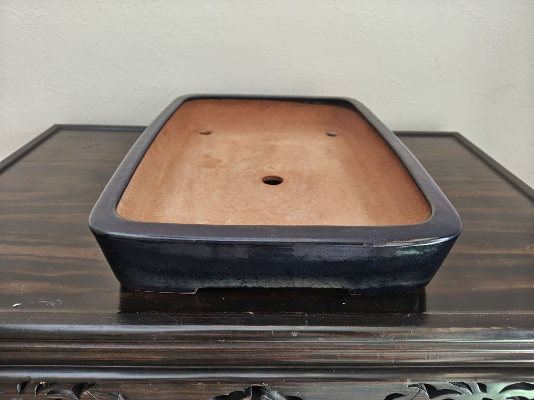 陶器製 盆栽鉢 山房鳳舟　落款あり