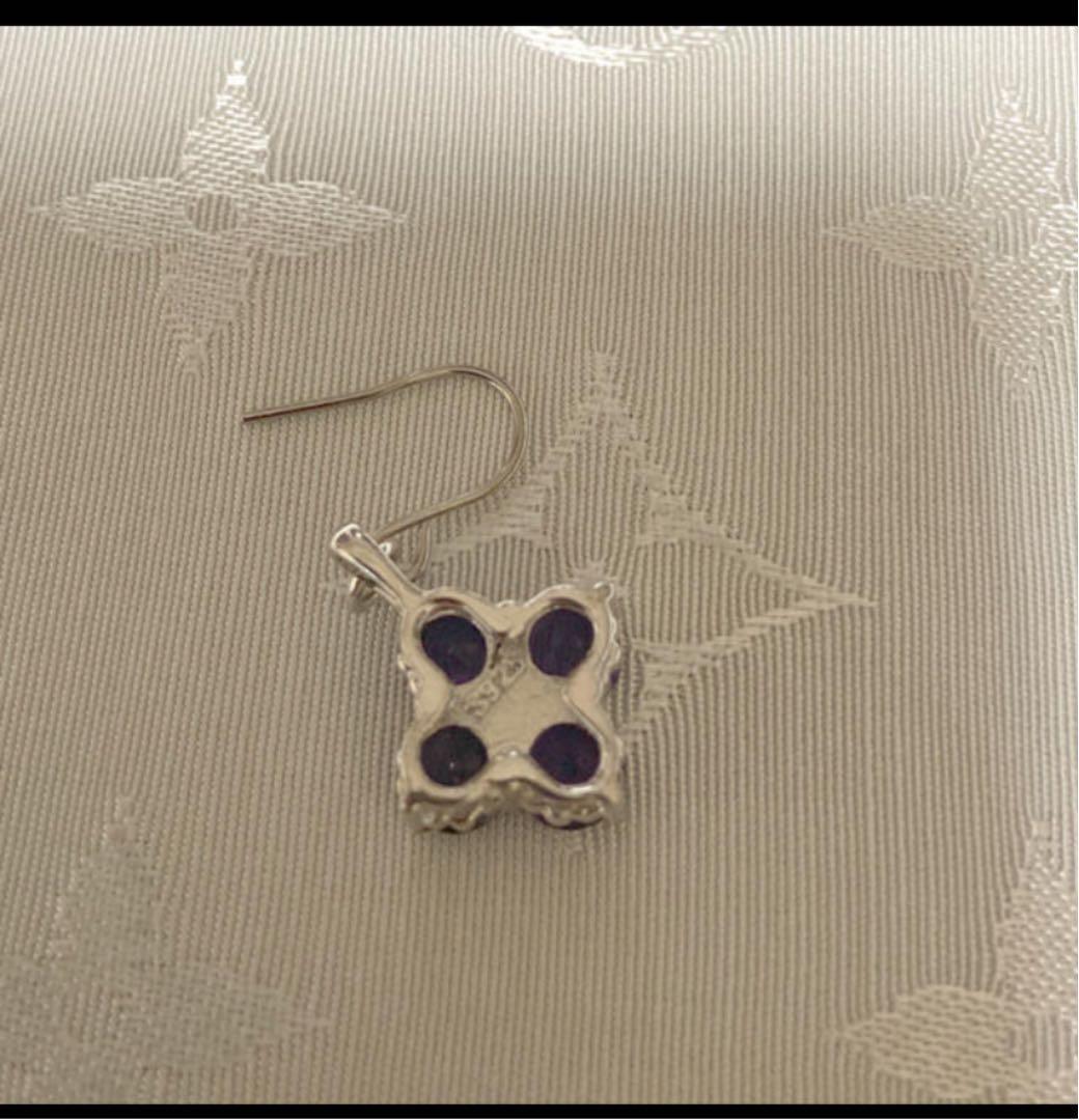 アメジスト　ピアス　S925 シルバー