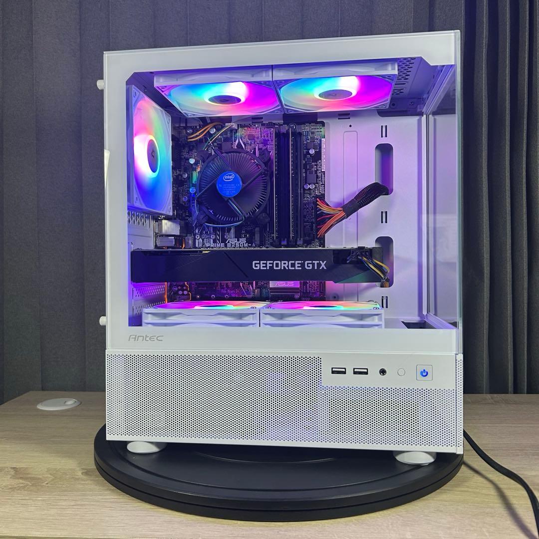 白 ゲーミングPC i7 6700 GTX1660ti FPS快適プレイ可能