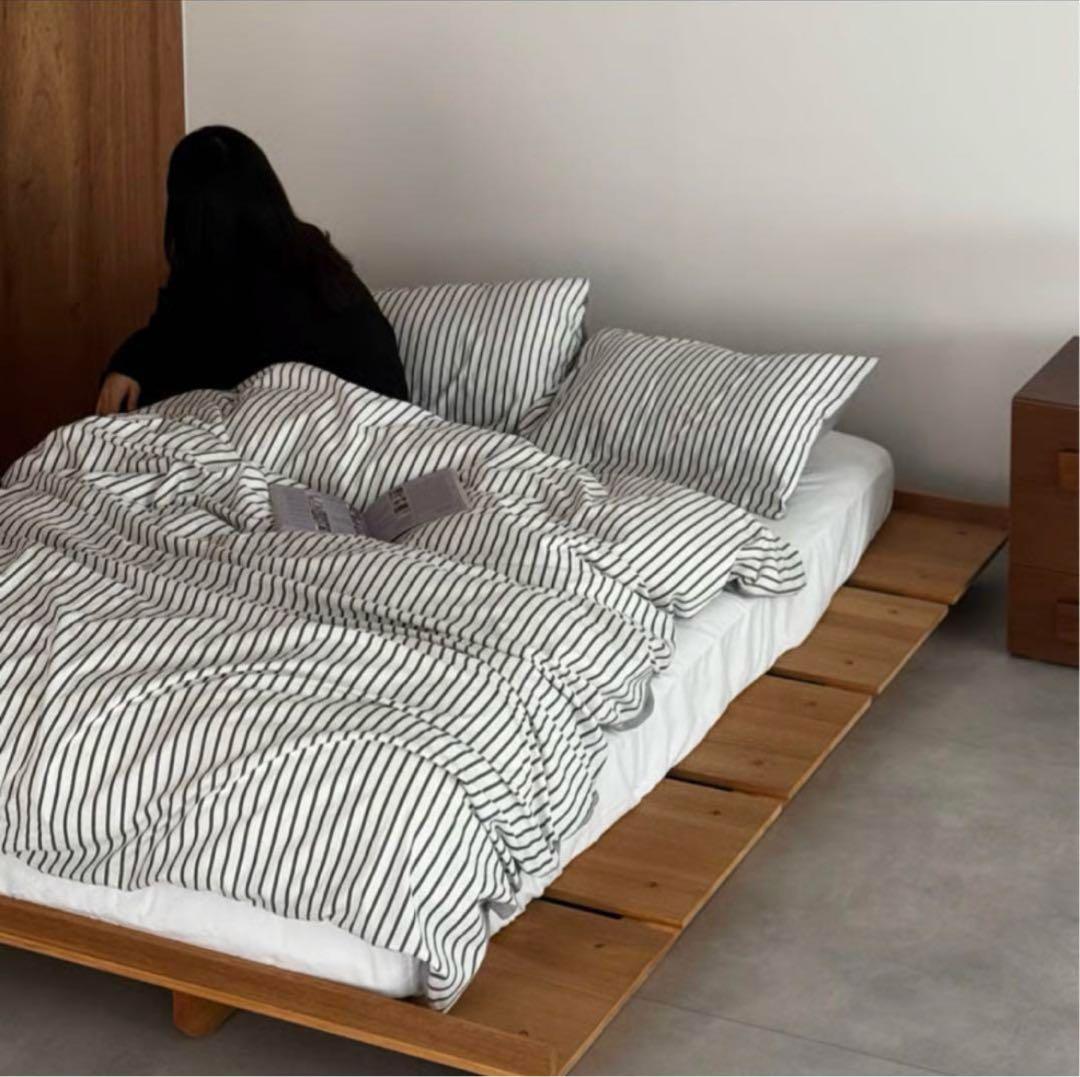 アートオブブラックblack×white ストライプ 布団カバーセット