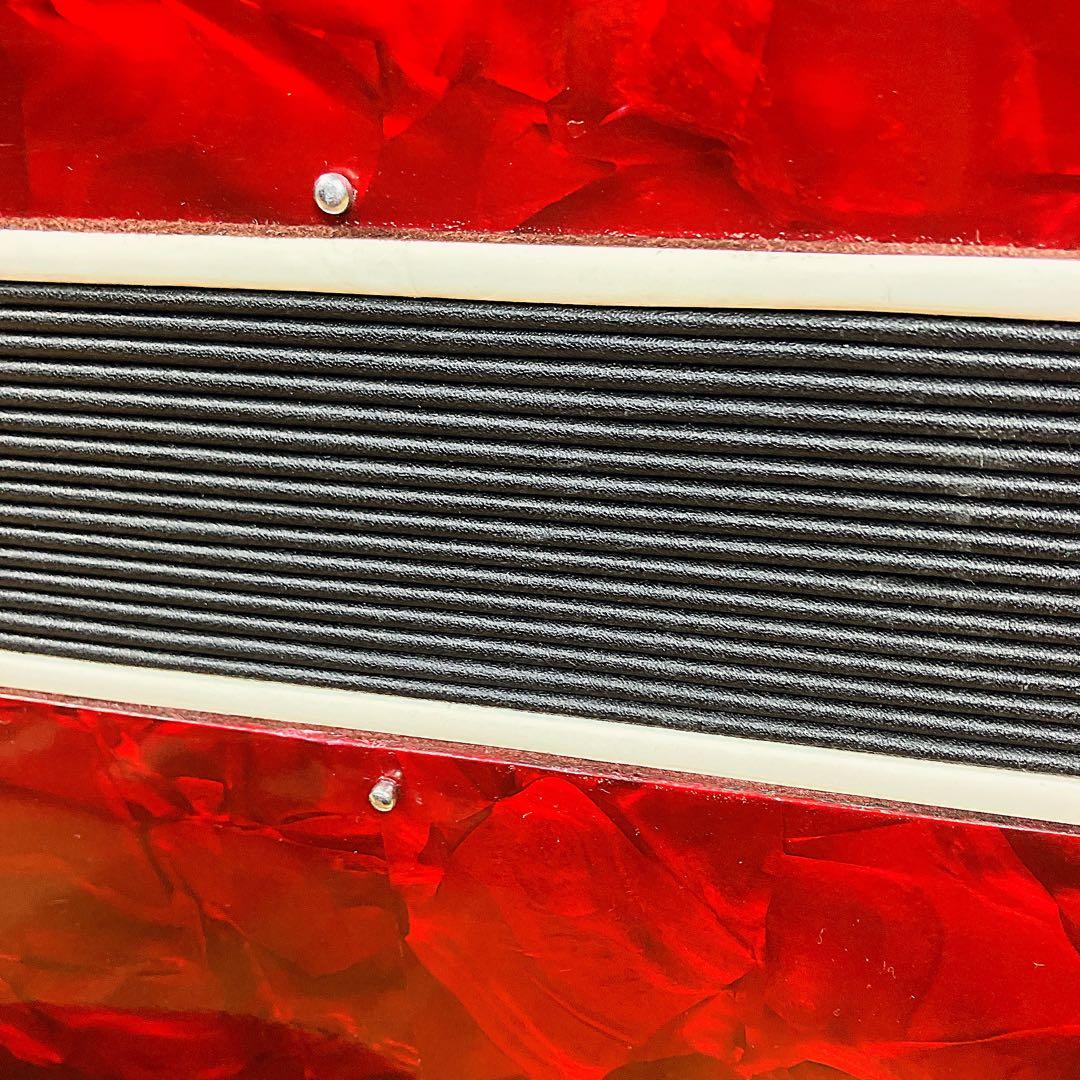 美品 BAILE アコーディオン 30鍵 24ベース 赤 ケース付