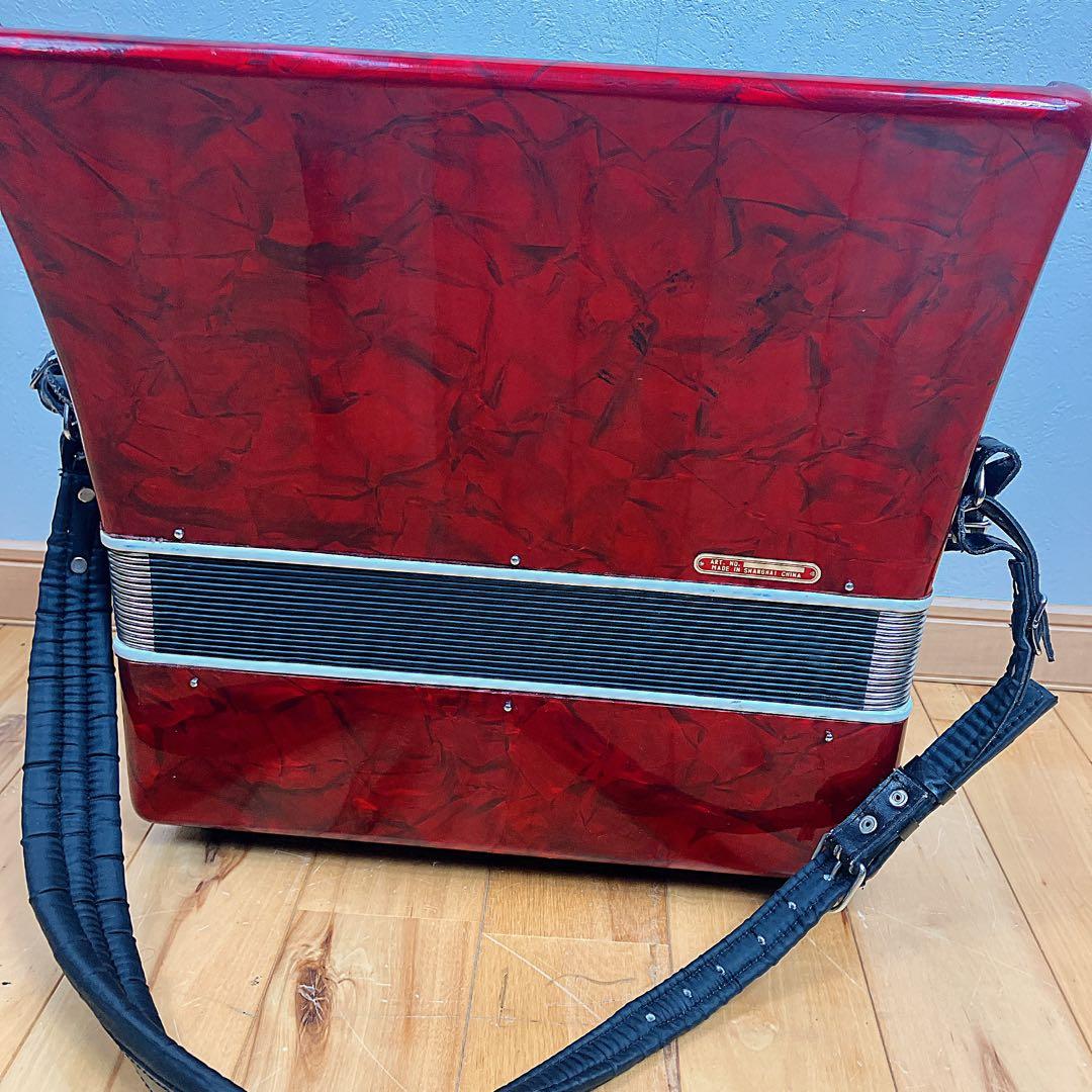 美品 BAILE アコーディオン 30鍵 24ベース 赤 ケース付