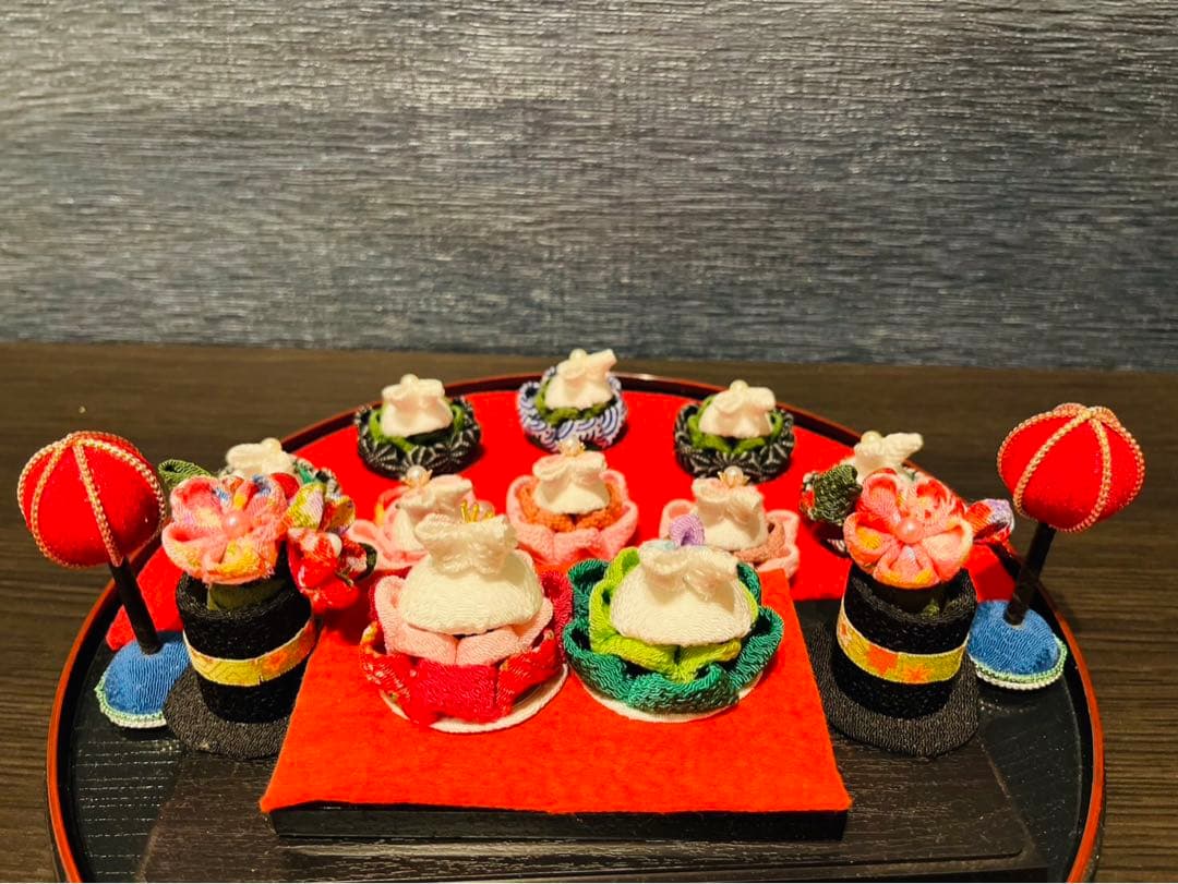 つまみ細工　お雛さん