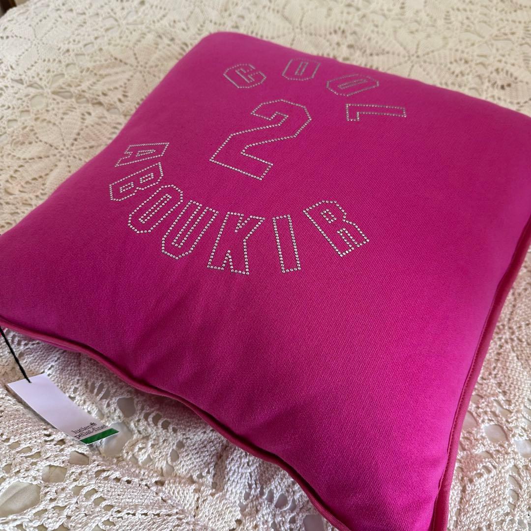 新品タグ付き☆ルシアンペラフィネ☆クッション☆ピンク☆コットン100%