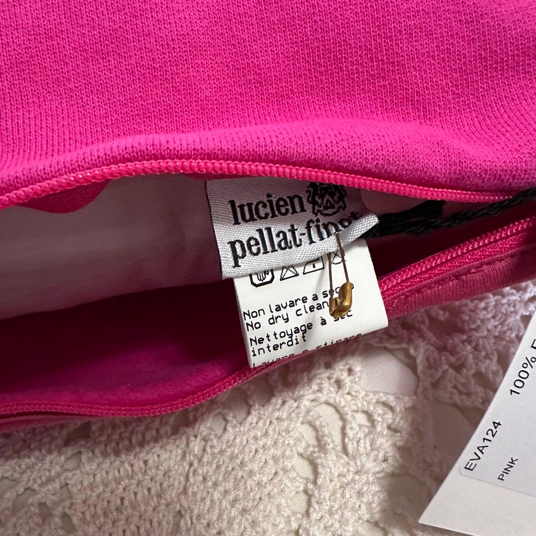 新品タグ付き☆ルシアンペラフィネ☆クッション☆ピンク☆コットン100%