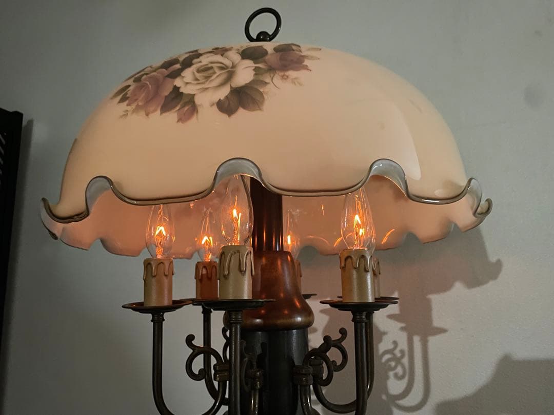 エレガント♪ イタリア製 ヴィンテージ フロアスタンド キャンドル ライト