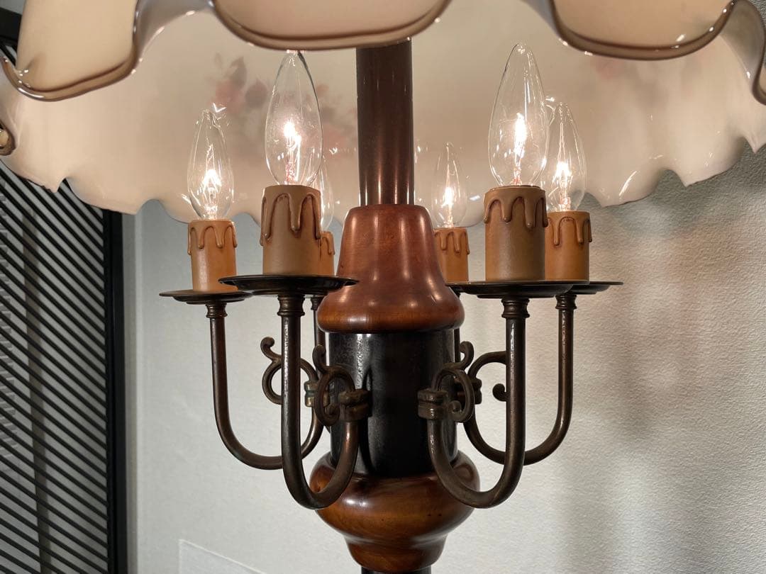 エレガント♪ イタリア製 ヴィンテージ フロアスタンド キャンドル ライト