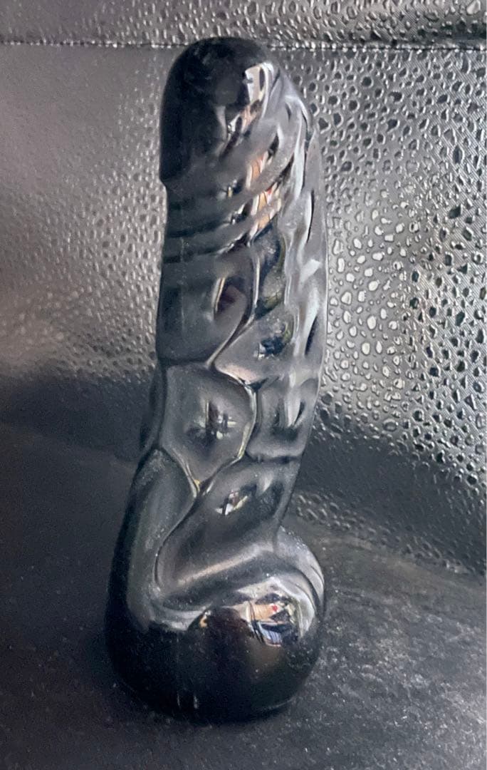 黒曜石 黒耀石 水晶 クリスタル パワーストーン 子宝 男根 15cm ペニス