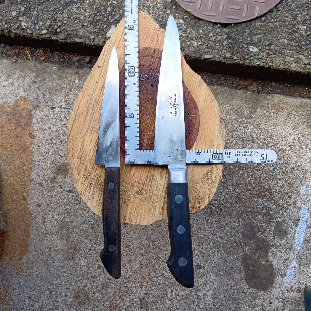中古包丁　堺孝行　２本　鋼
