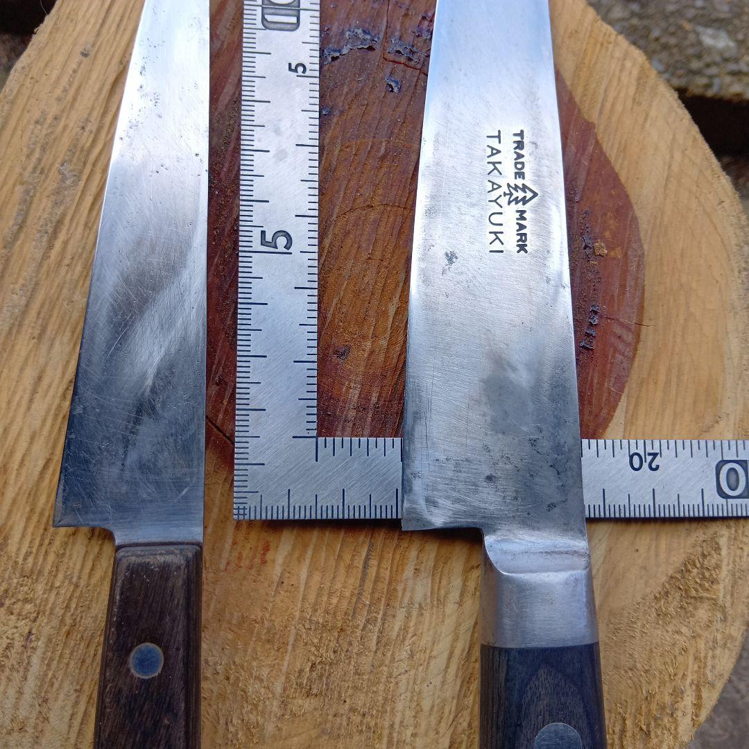 中古包丁　堺孝行　２本　鋼