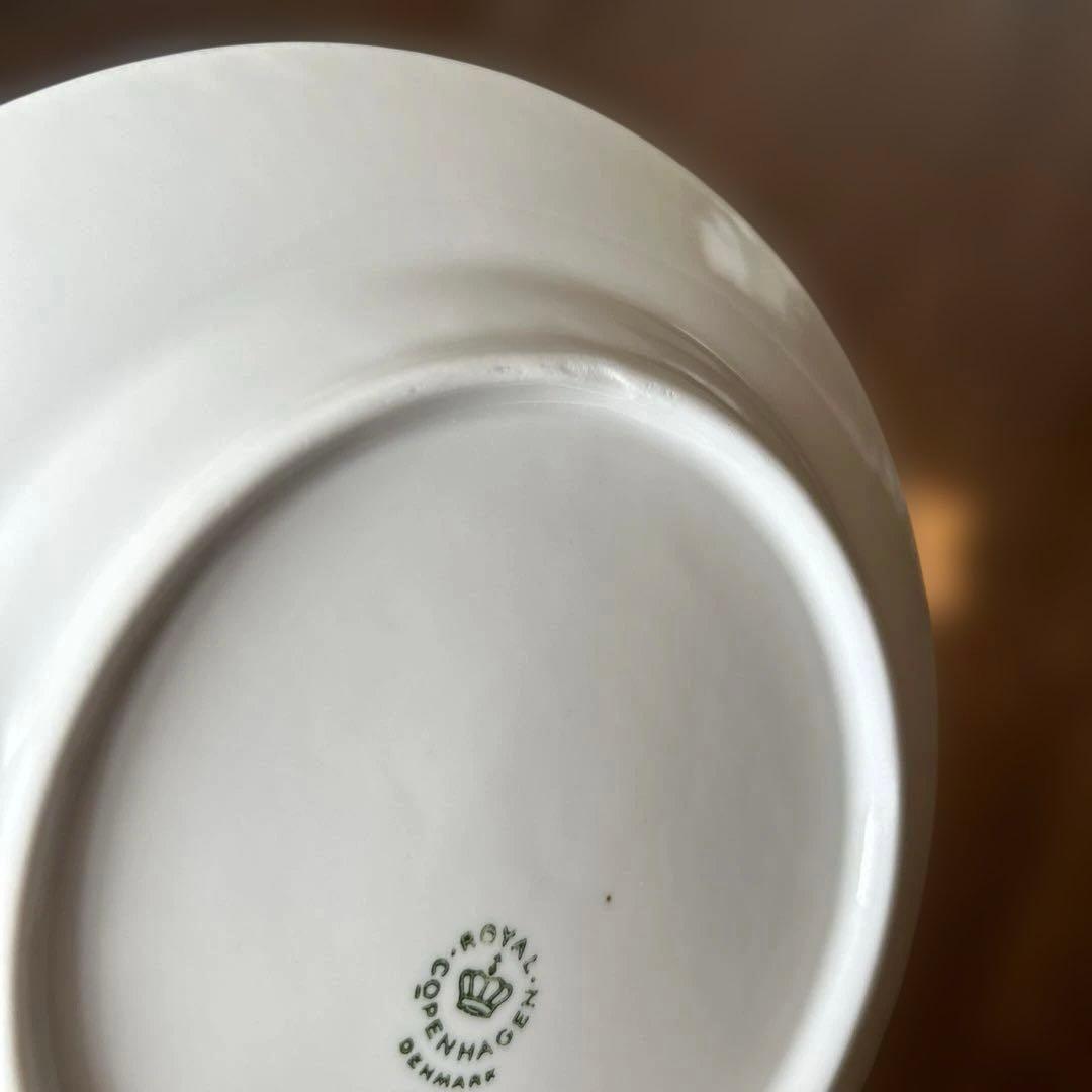 ロイヤルコペンハーゲン　ブルーフルーテッド　ハーフレース　プレート　17㎝