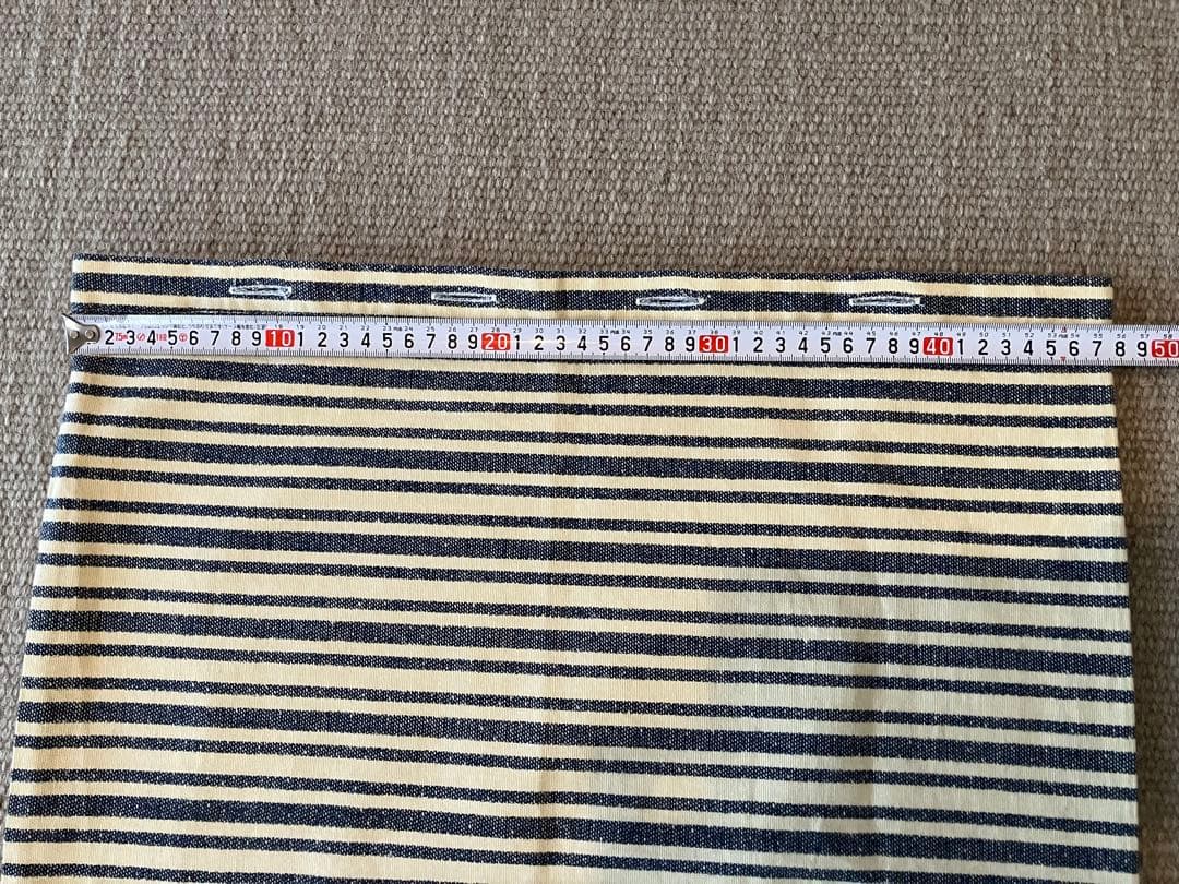 ラルフローレン・スローピロー・マルチストライプ2枚（ネイビー×オフ白）