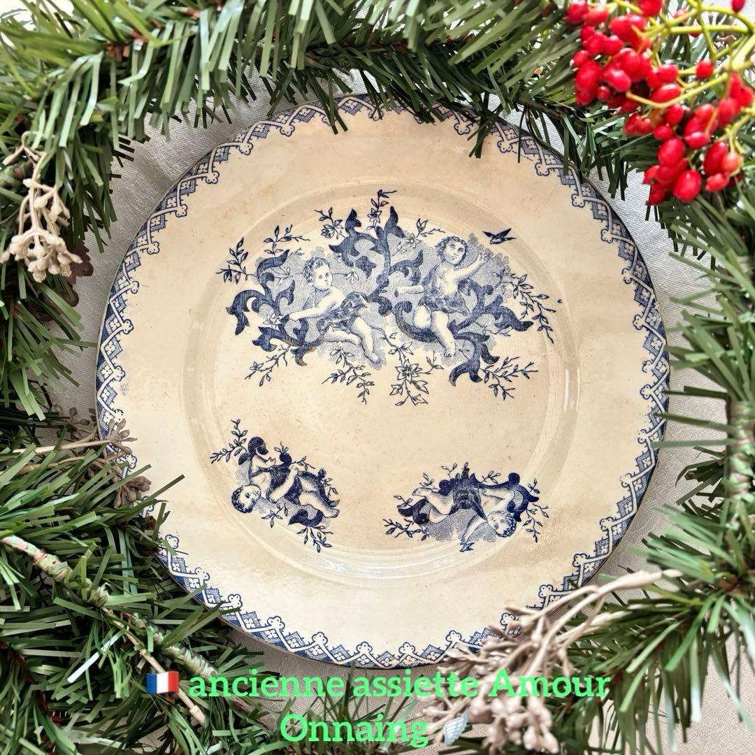 フランスアンティーク˚✧₊ 19世紀❁⃘˚✧ 天使さんたちのプレート♡激レア