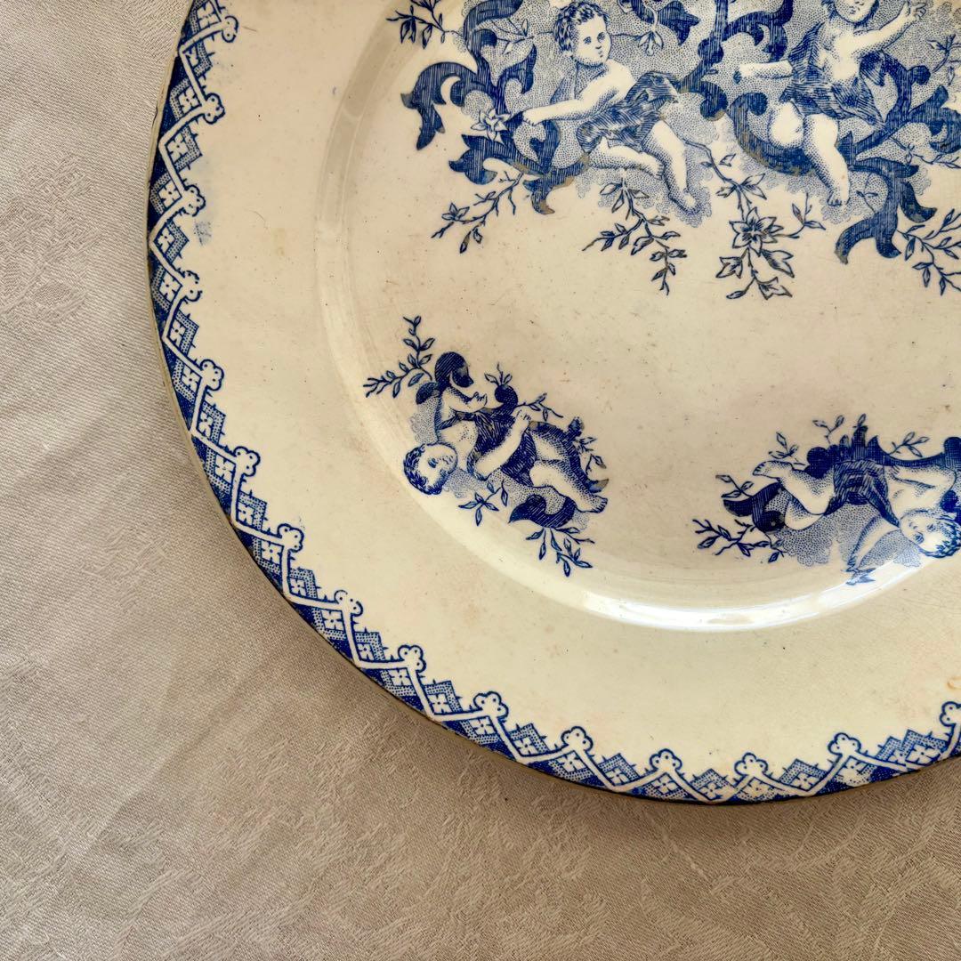 フランスアンティーク˚✧₊ 19世紀❁⃘˚✧ 天使さんたちのプレート♡激レア