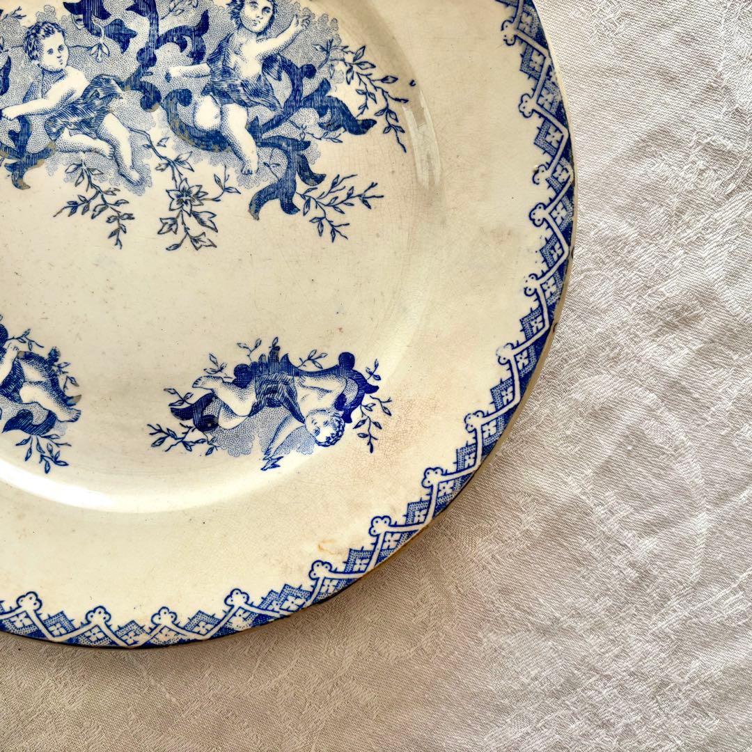 フランスアンティーク˚✧₊ 19世紀❁⃘˚✧ 天使さんたちのプレート♡激レア