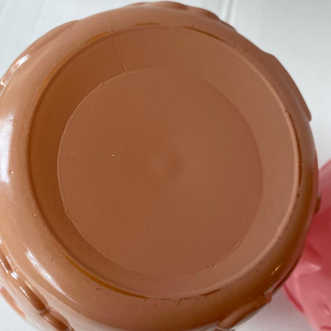 ヘーゼルアトラス　ブラウン・ピンク ガラスジャー2個セット　ヴィンテージ