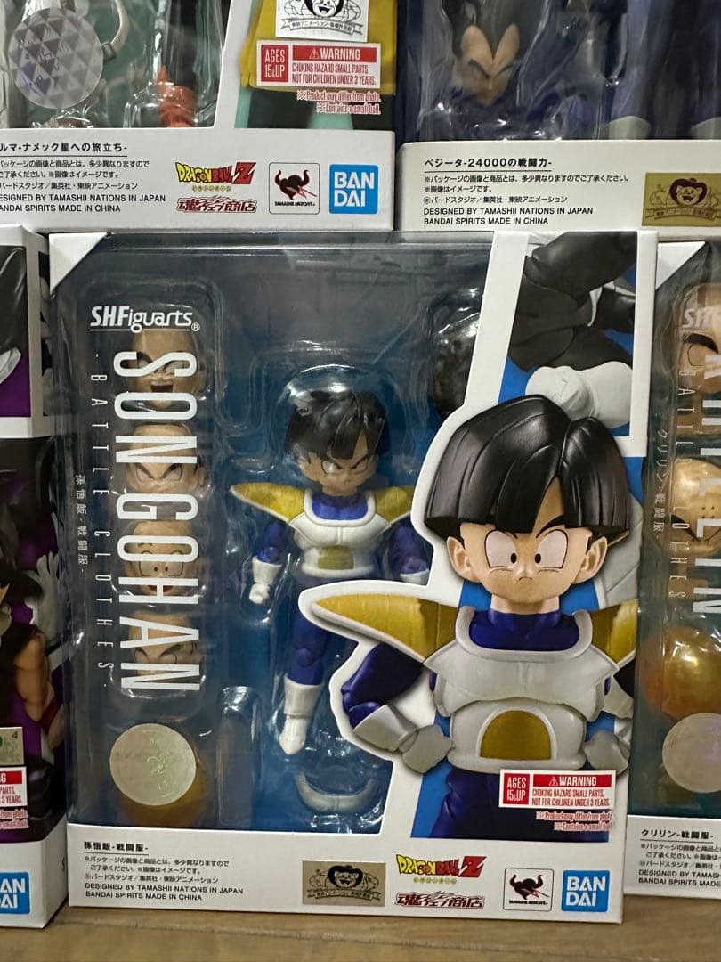 ドラゴンボールZ S.H.Figuarts ベジータ ブルマ　孫悟飯　クリリン
