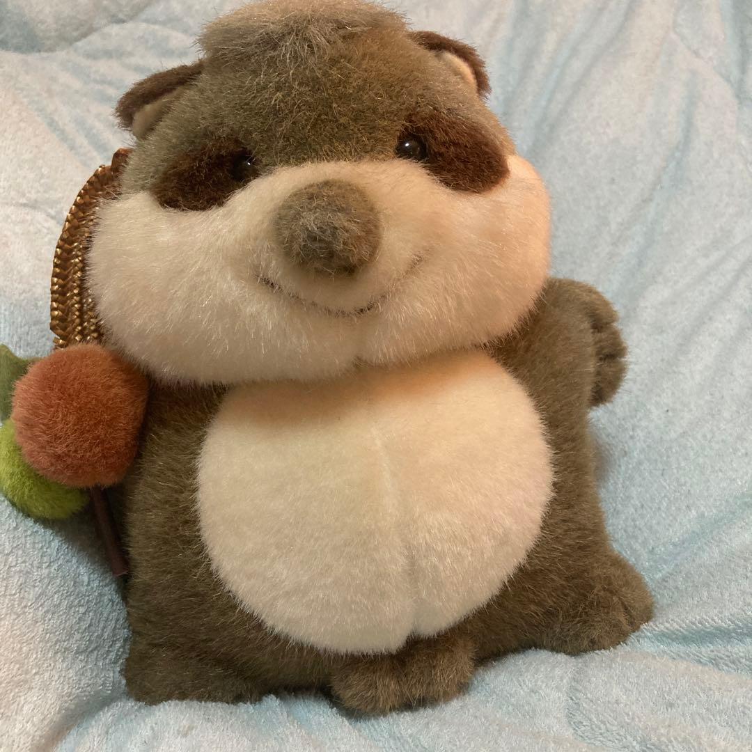 昭和レトロ　ナカジマ　たぬき　ぬいぐるみ　Heart＆Heart 中古品