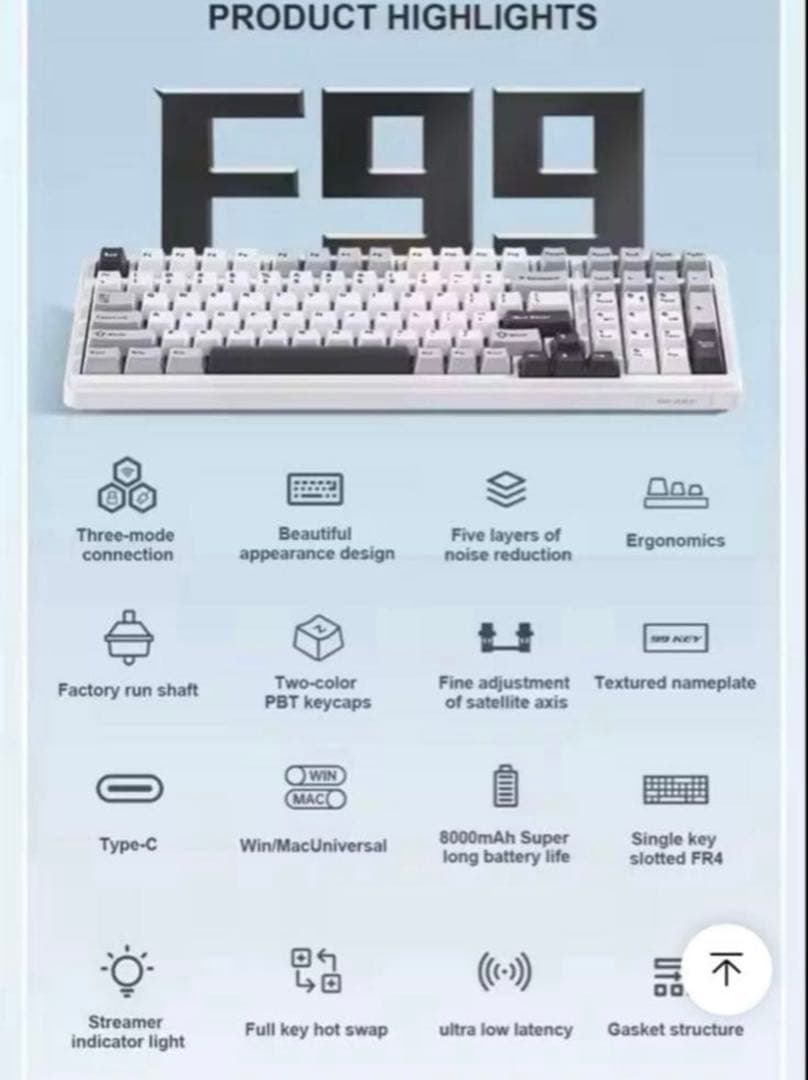 最終値下げ　AULA F99 キーボード　レア　完売品　AULAキーボード