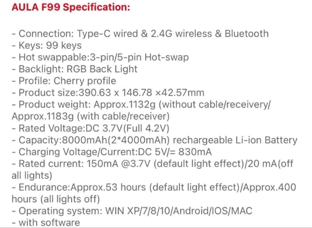 最終値下げ　AULA F99 キーボード　レア　完売品　AULAキーボード