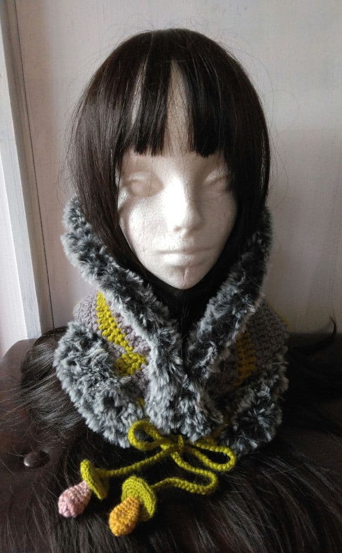 ウサギ耳フード帽子耳取り外し可能ハンドメイド