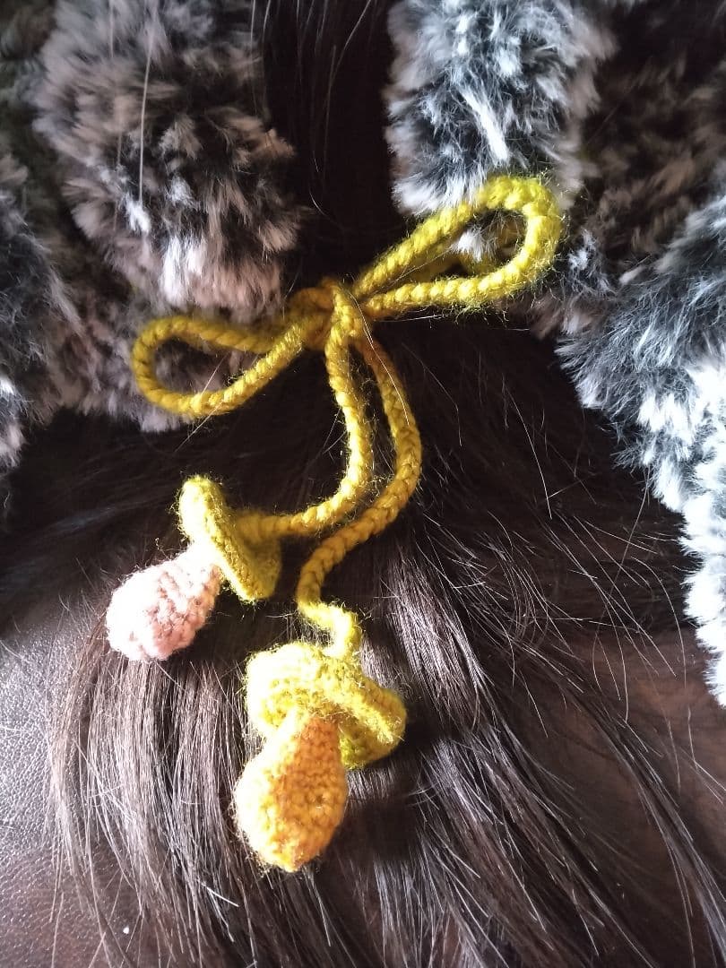 ウサギ耳フード帽子耳取り外し可能ハンドメイド