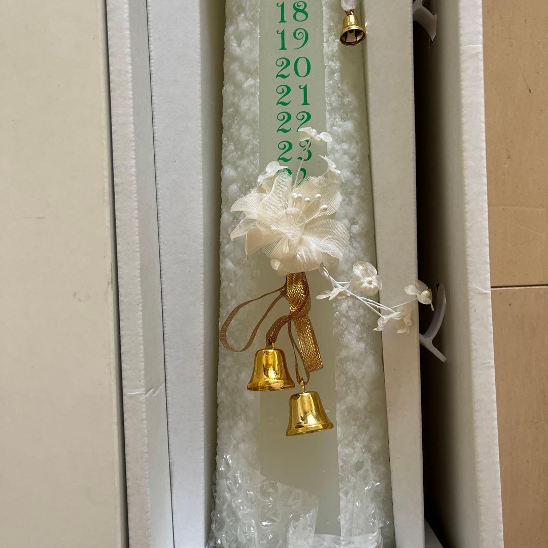 ブライダルキャンドル　結婚式　メモリアル　ホワイト