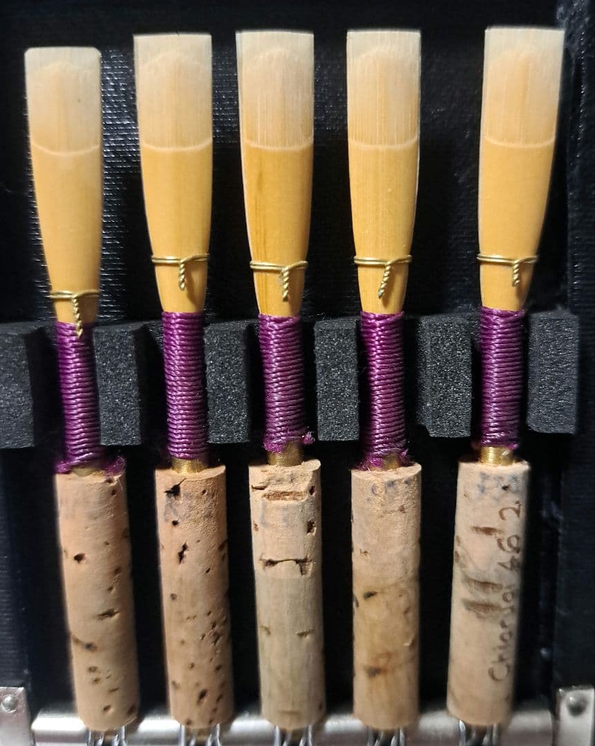 完成リード5本　オーボエ　リードケース付き！