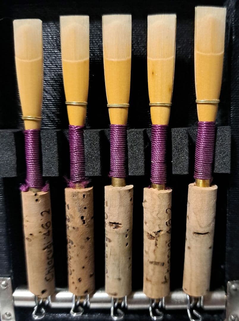 完成リード5本　オーボエ　リードケース付き！