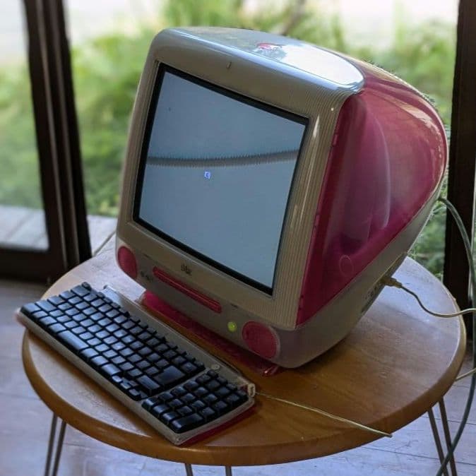 【通電確認済】iMac G3 ストロベリー キーボード 電源コード 3点セット