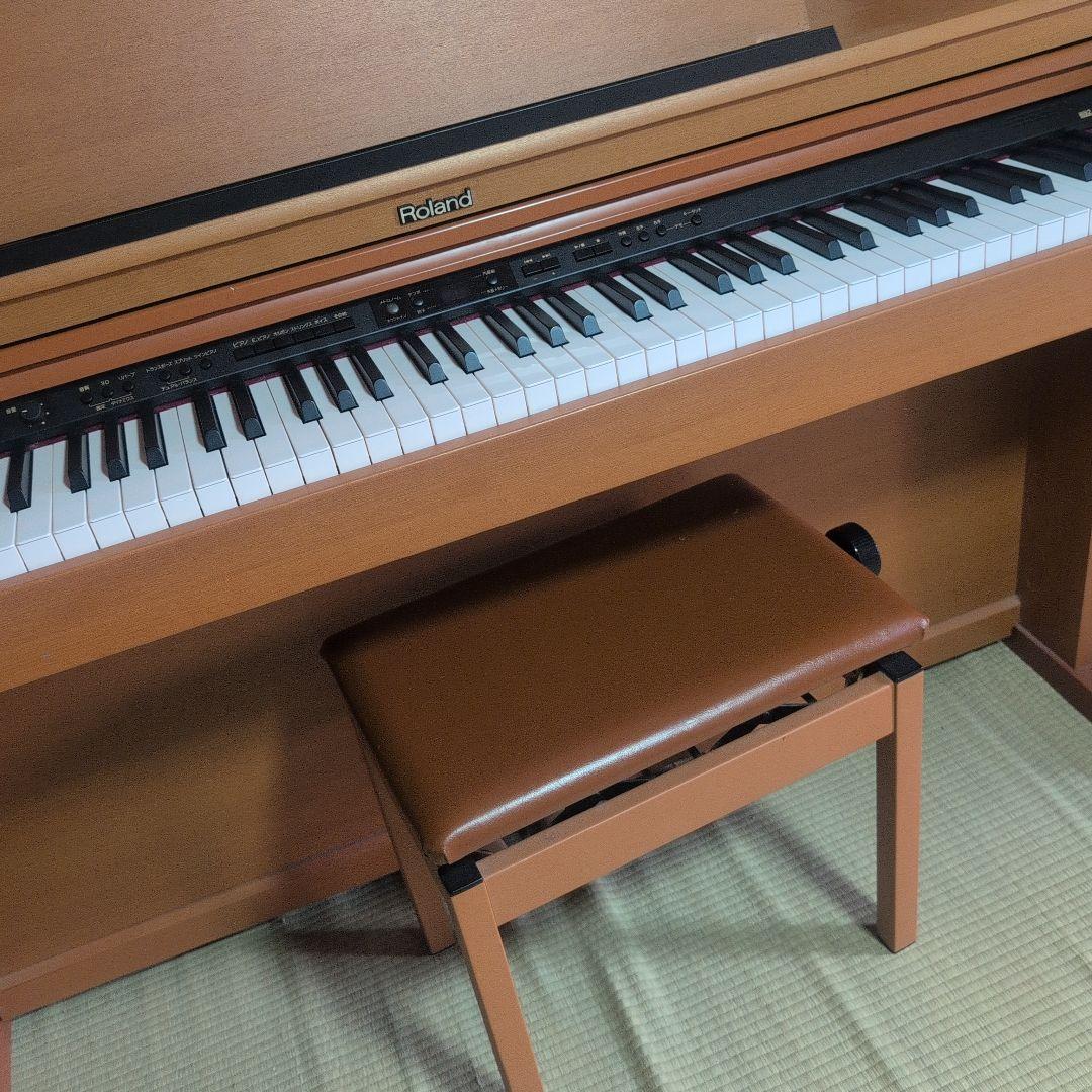 Roland 電子ピアノ ブラウン 椅子付き