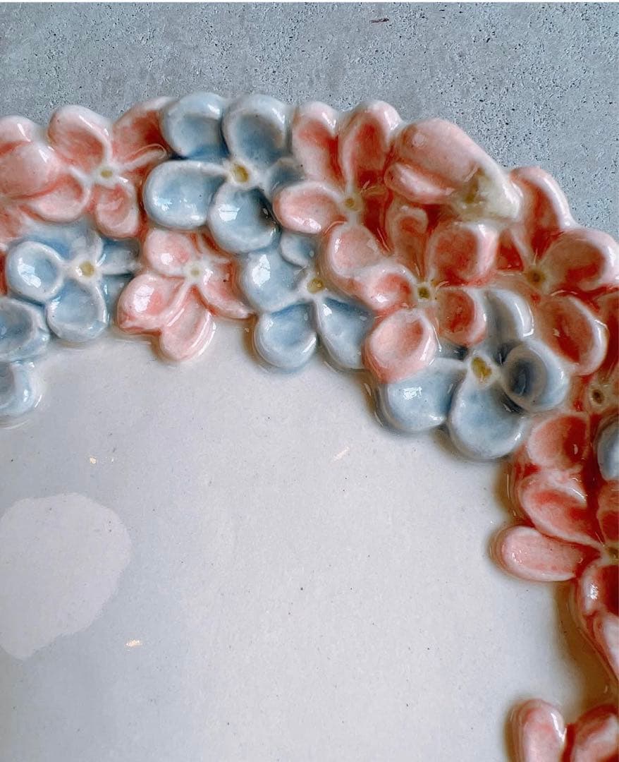 石黒美佐緒　スミレ　皿