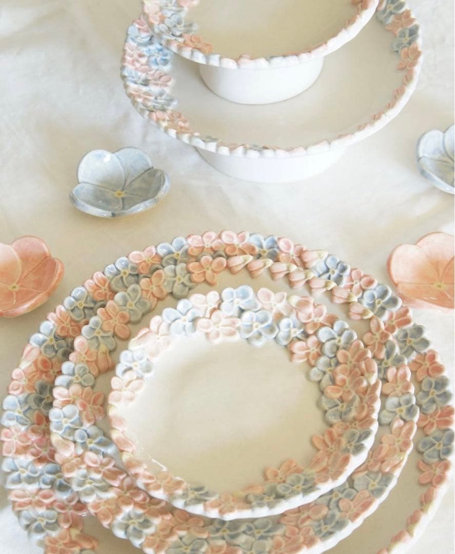 石黒美佐緒　スミレ　皿