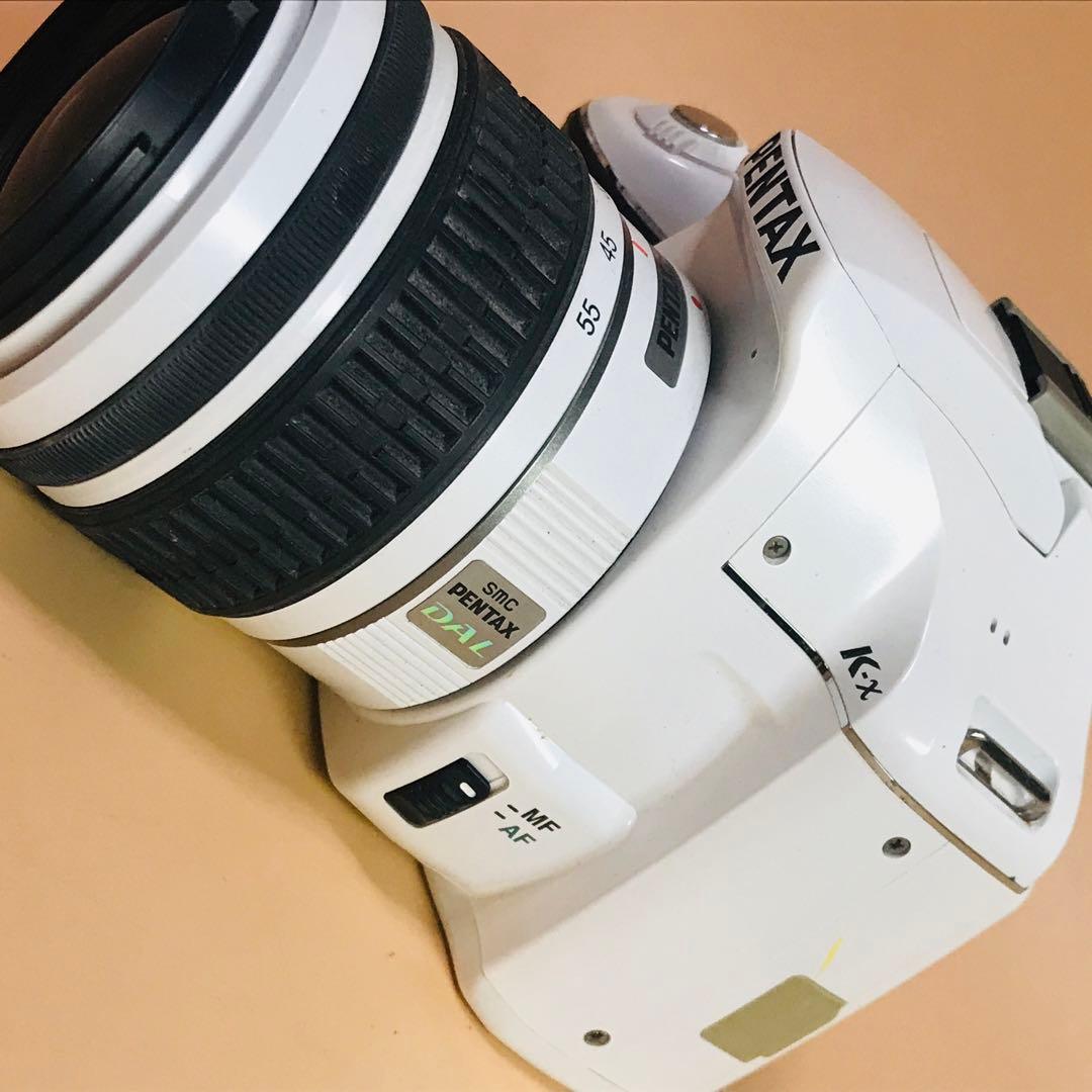 ペンタックス K-x 白　Wi-FiSDアダプター　電池付き