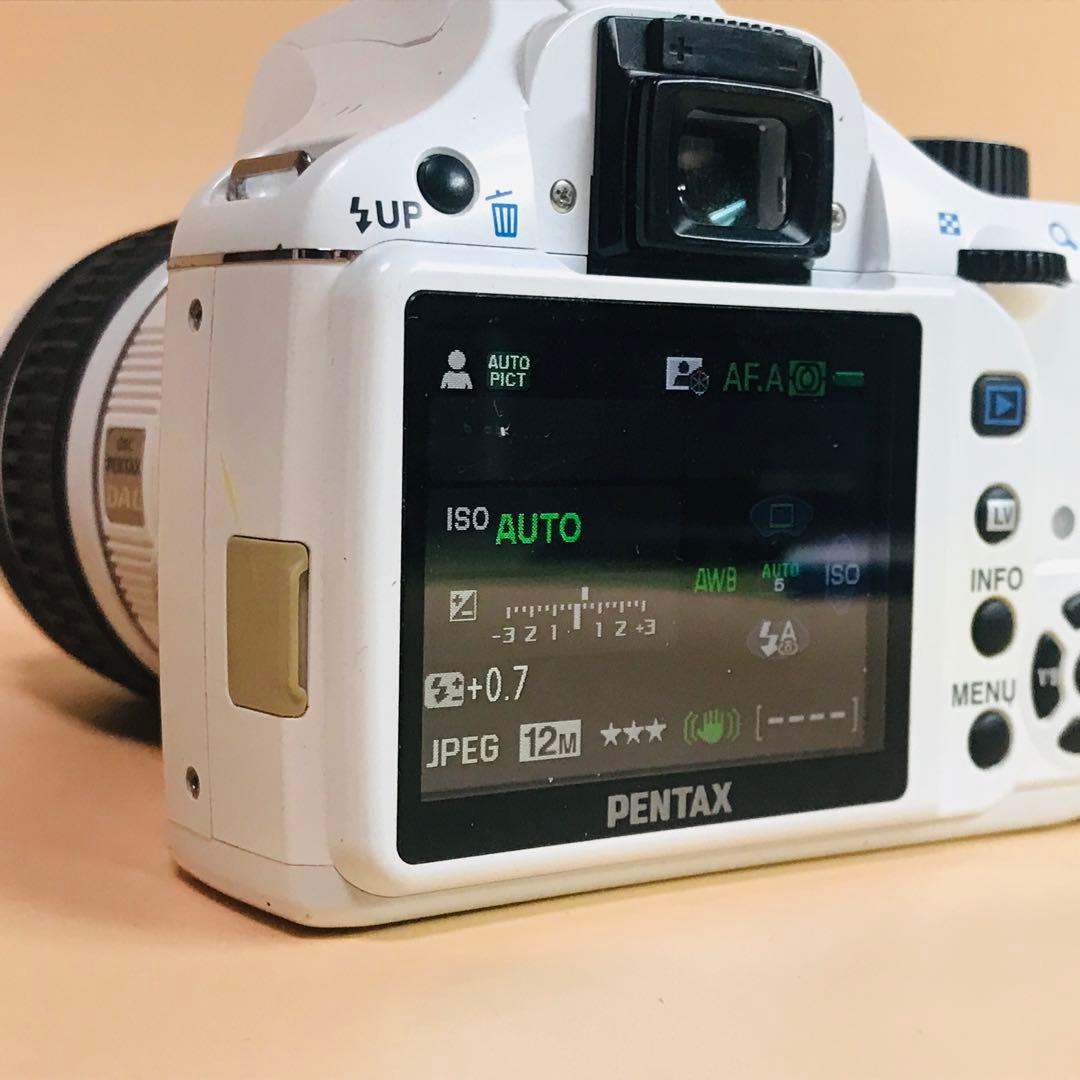 ペンタックス K-x 白　Wi-FiSDアダプター　電池付き