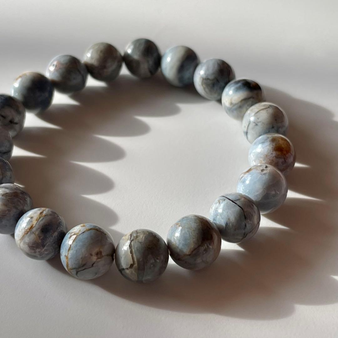 【天然石ブレスレット】ブルーオパール